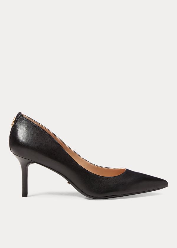 Women's Ralph Lauren Lanette Leather Pumps | 416073NLI